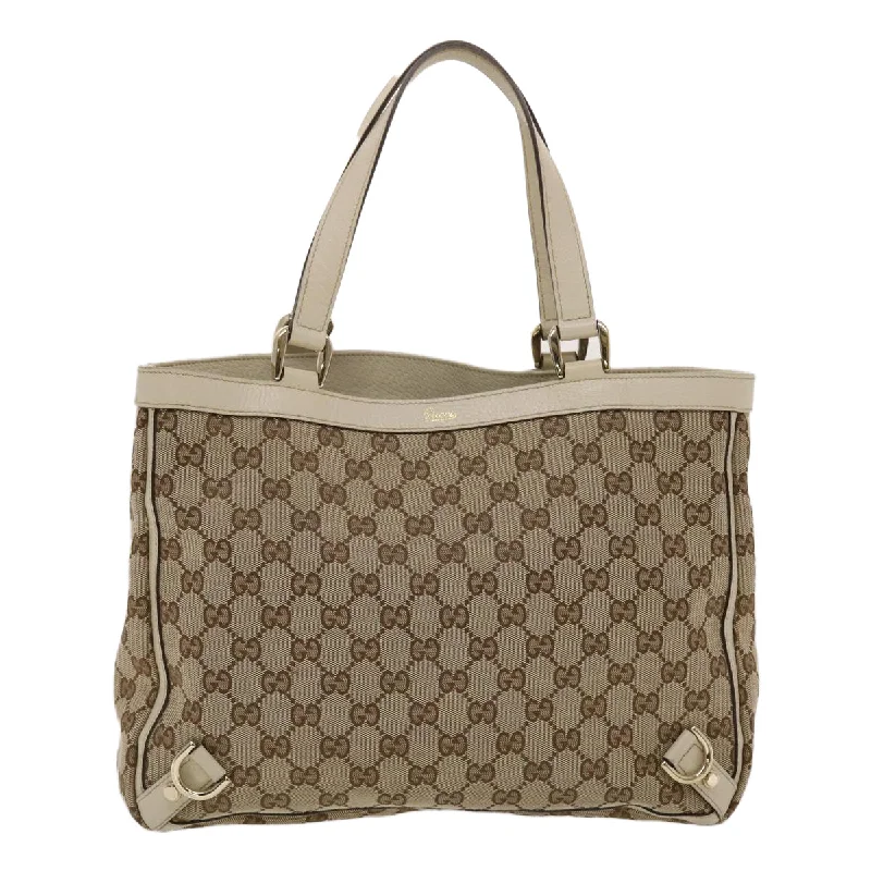 Handle bags with lightweight fabric for ease -Gucci Gg Canvas  Canvas Tote Bag (Pre-Owned)