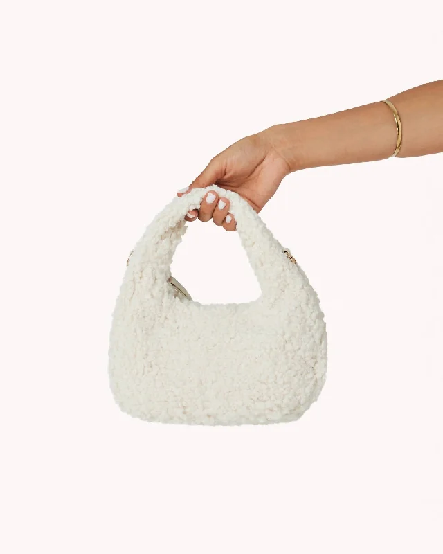 Handle bags with subtle embroidery for detail -Magda Handle Bag In Bone