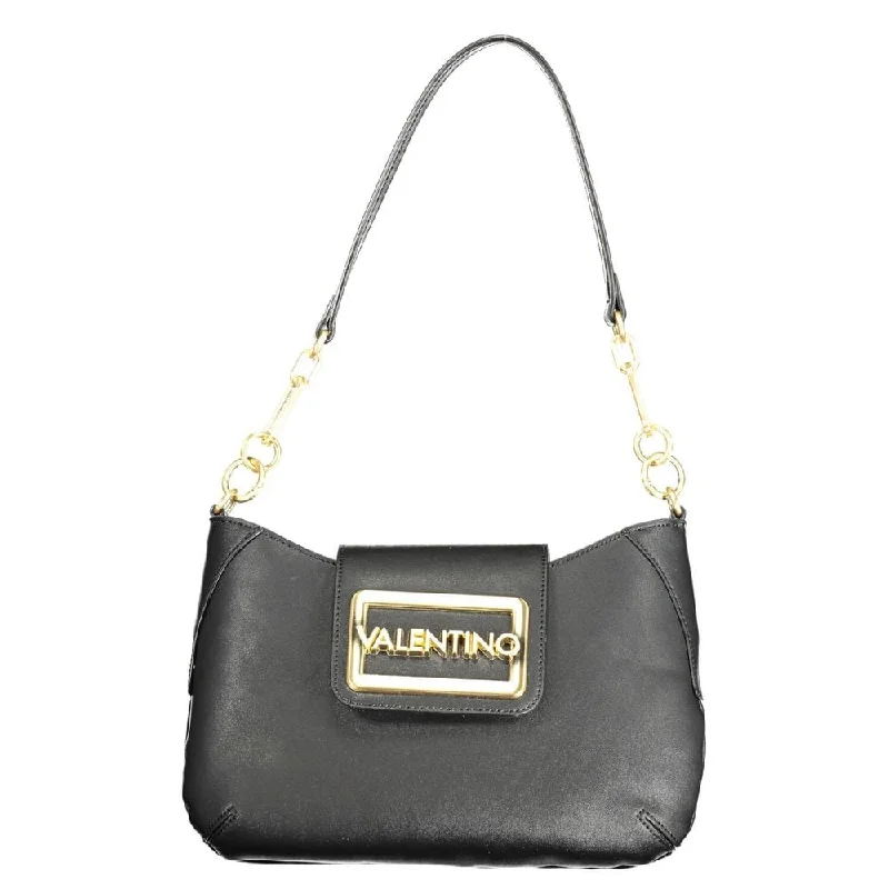 Handle bags with durable hemp for sustainability -Valentino Bags Black Polyethylene Women's Handbag