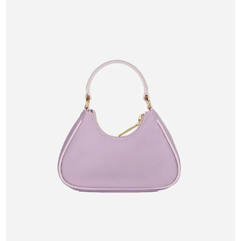 Handle bags with contrast stitching for detail -Chiara Ferragni Purple Polyester Women Women's Handbag