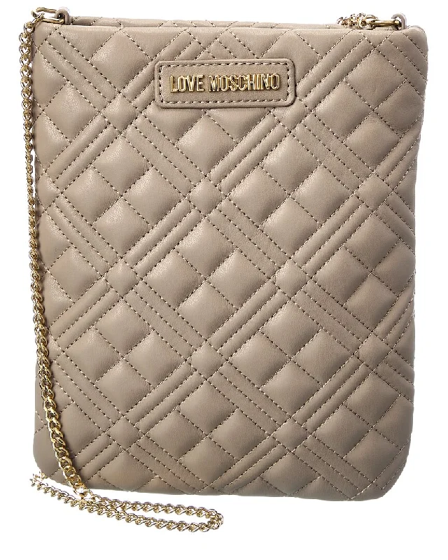 Handle bags with animal prints for flair -Love Moschino Quilted Crossbody