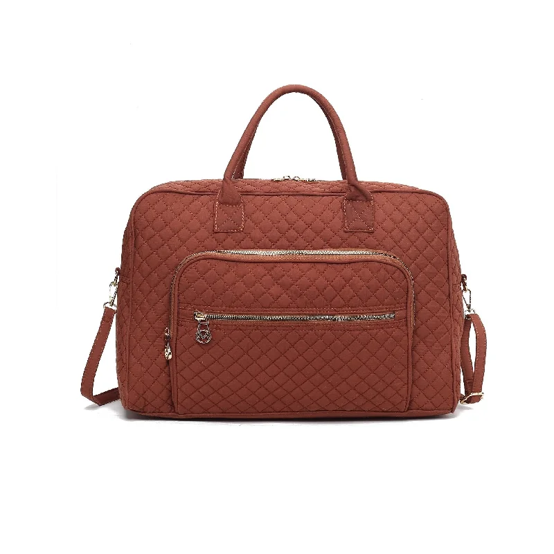 Handle bags with structured shapes for class -Jayla Weekender Bag