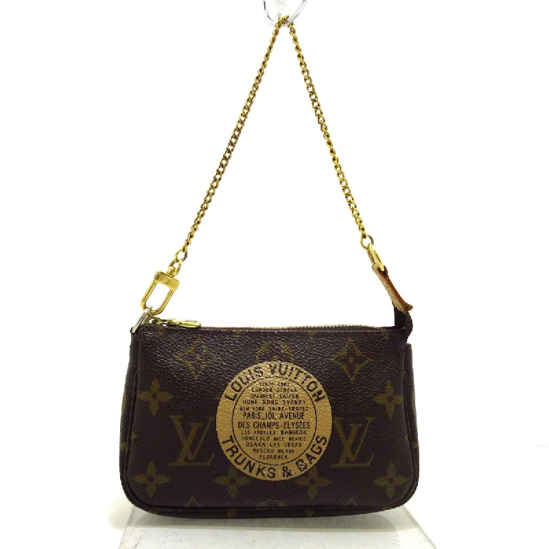 Handle bags with bold logos for branding -Louis Vuitton Mini Pochette Accessoires  Canvas Shoulder Bag (Pre-Owned)