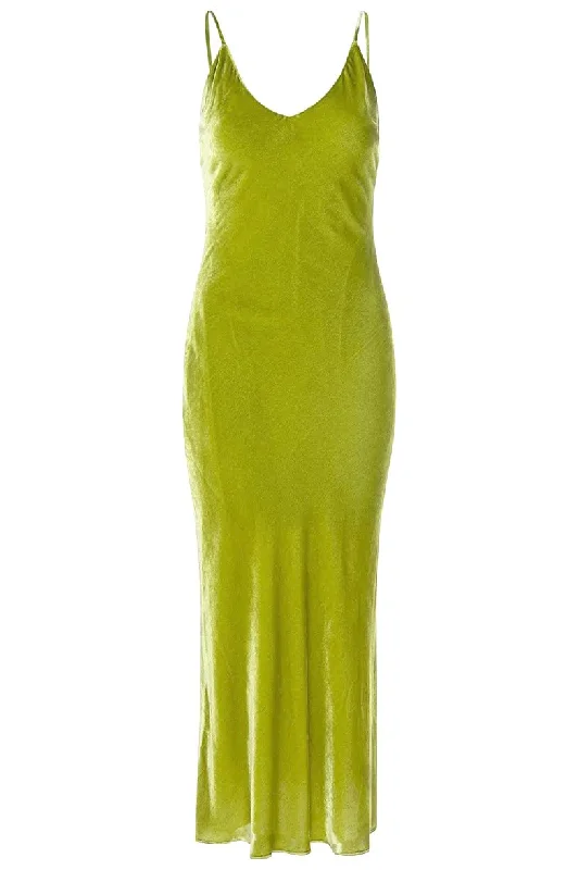 Short-sleeved Dresses for Summer -Slipping Out Dress - Chartreuse