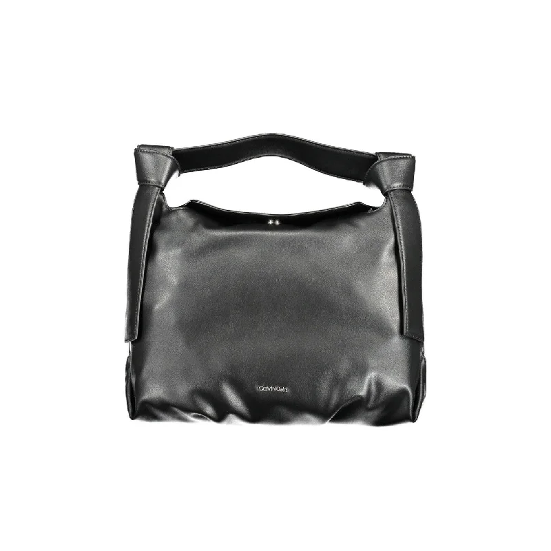 Handle bags with spacious interiors for storage -Calvin Klein Black Polyester Women Women's Handbag