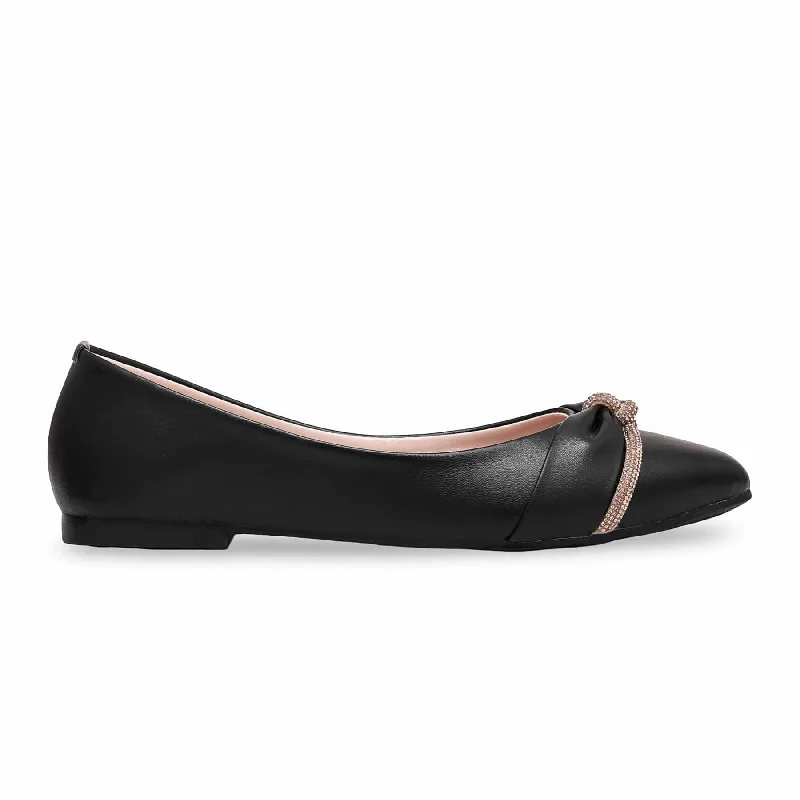 Ladies shoes featuring chenille textures are plush -Black Pumps WN0972