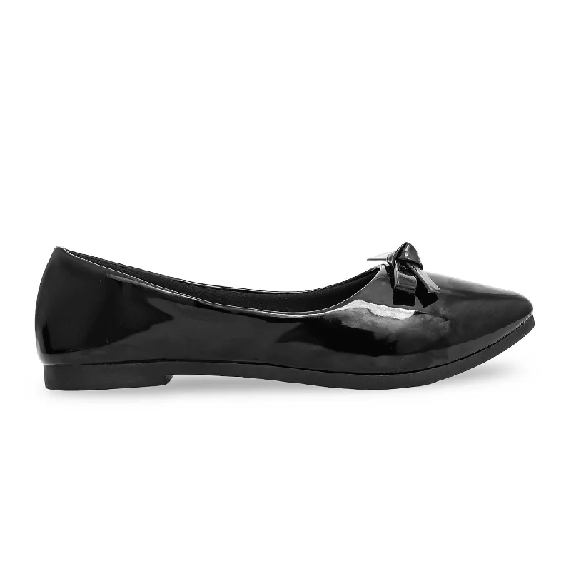 Ladies shoes featuring mirrored finishes dazzle bold -Black Pumps WN1101