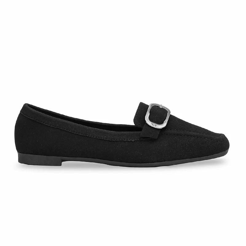 Ladies shoes with comfy flats ease days -Black Pumps WN1121