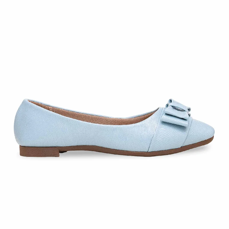 Ladies shoes with durable soles endure wear -Women's Blue Pumps WN1011