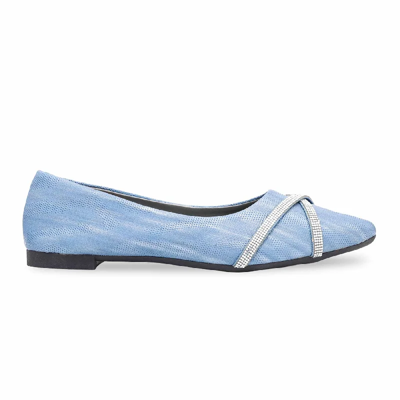 Ladies shoes for spring bloom with style -Blue Pumps WN1036