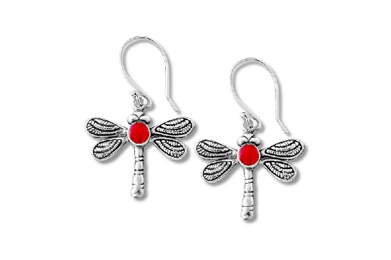 Best hoop earrings with sterling silver for an affordable and chic design-Argapura Earrings- Coral