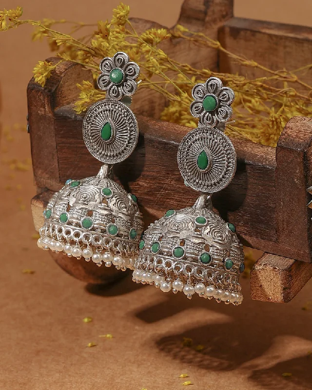 Best hoop earrings with oval shapes for a unique and elongated design-Arnika Jhumki Earrings