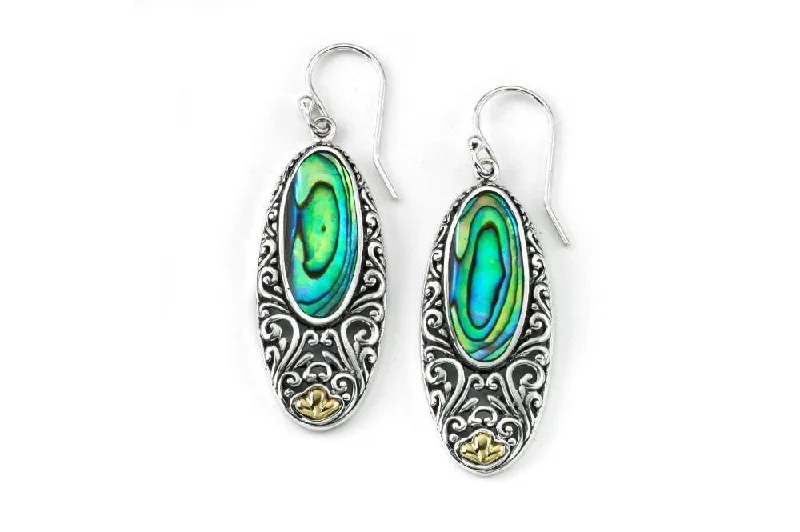 Best hoop earrings with Swarovski crystals for added sparkle and luxury-Bliss Earrings- Paua