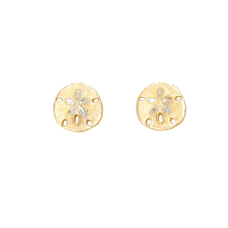 Best hoop earrings with vintage-style detailing for a nostalgic and timeless look-Sand Dollar Earrings, 14Kt