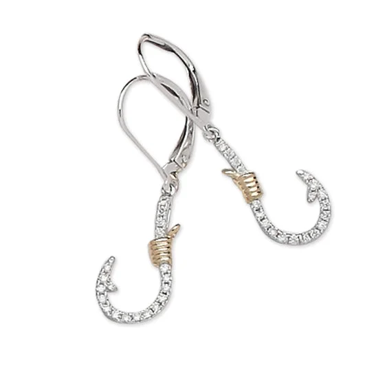 Hoop earrings with luxe velvet finishes for a rich and luxurious touch-Fish  Hook Earrings