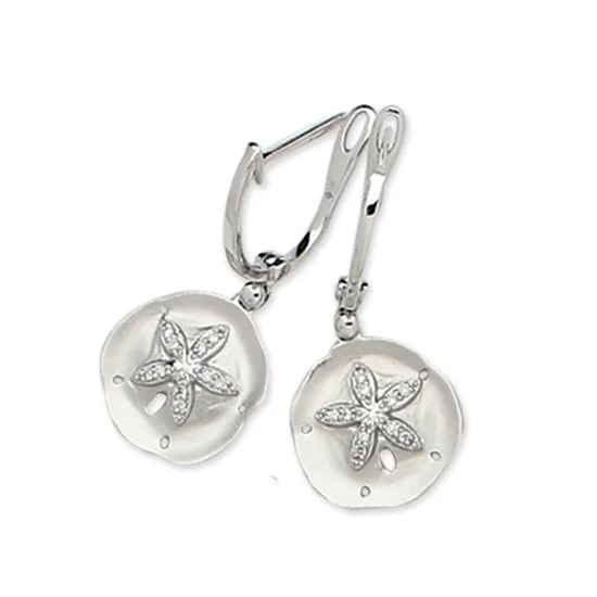 Best hoop earrings with infinity designs for a timeless and meaningful symbol-Diamond Sanddollar Earrings