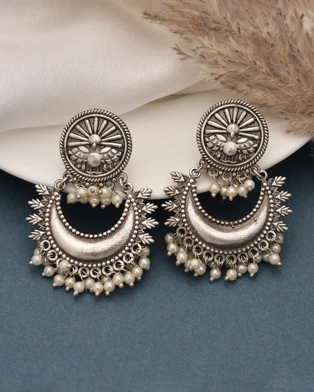 Hoop earrings with open designs for a modern, lighthearted vibe-Diana Chandbali Earrings