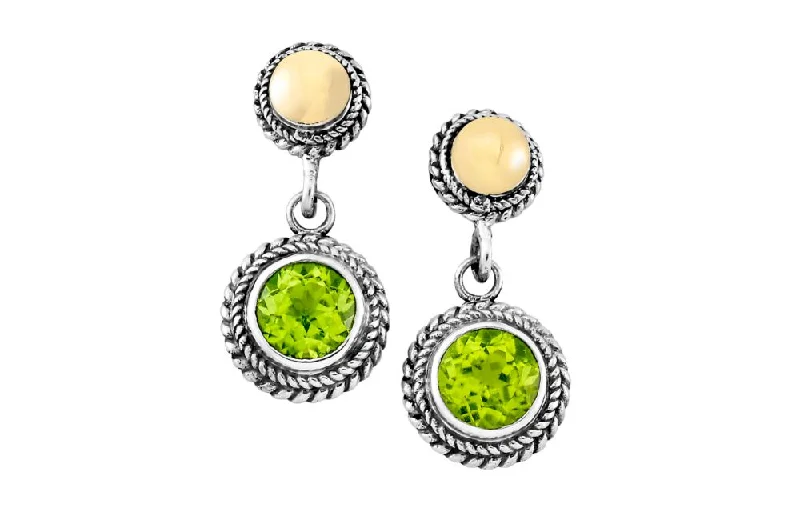 Best hoop earrings with cubic zirconia for a budget-friendly, dazzling look-Doral Earrings- Peridot