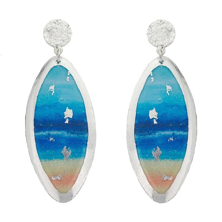 Best hoop earrings with geometric shapes for a modern and artistic appeal-Earrings by Evocateur "Summer Wind"