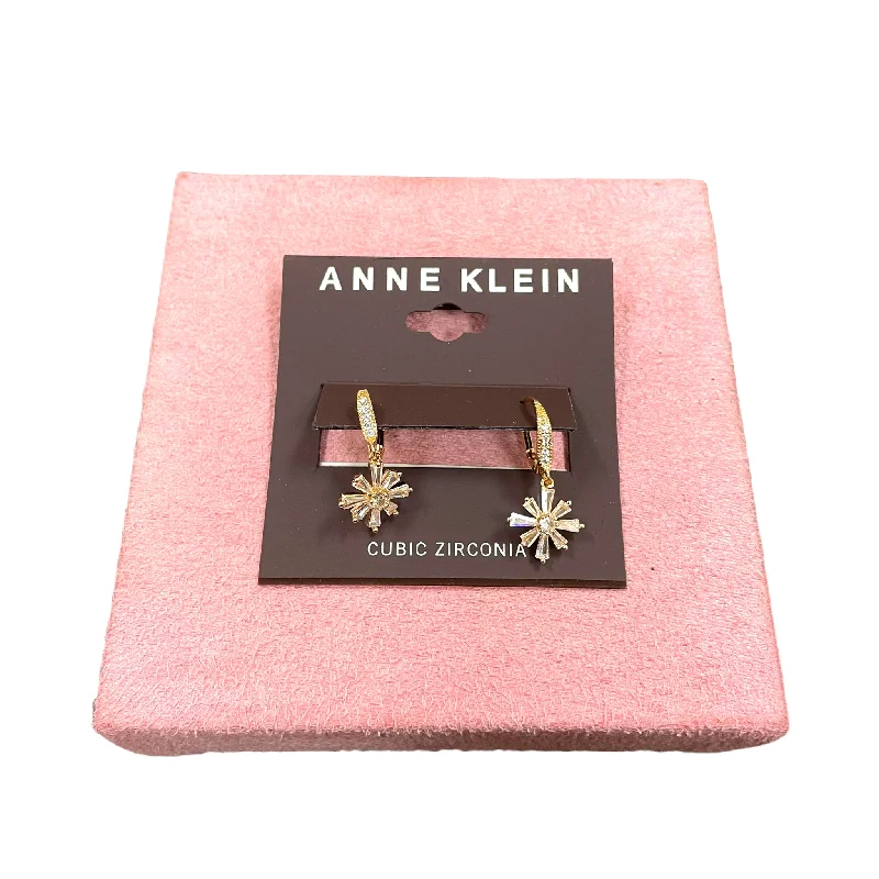 Hoop earrings with resin accents for a bold and colorful design-Earrings Dangle/drop By Anne Klein