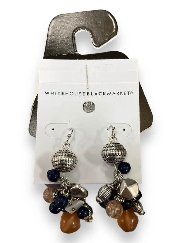 Hoop earrings with luxe velvet finishes for a rich and luxurious touch-Earrings Dangle/drop By White House Black Market