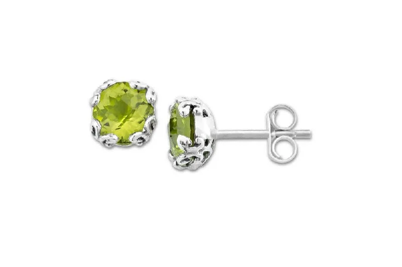 Best hoop earrings with gold for a luxurious and timeless look-Glow Studs- Peridot