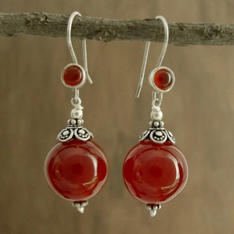 Best hoop earrings with infinity designs for a timeless and meaningful symbol-Gujurati Ode Carnelian Dangle Earrings