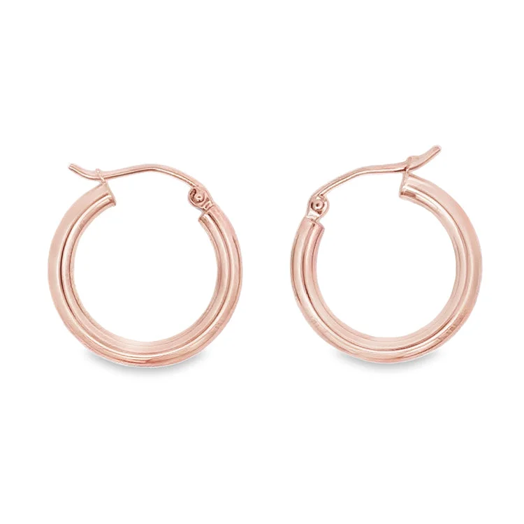 Best hoop earrings with matching bracelets for a coordinated jewelry set-Hoop Earrings, 14Kt - 2.5 x 19MM