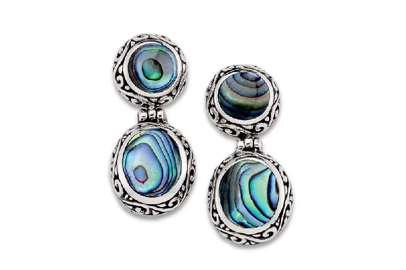 Best hoop earrings with smooth ceramic finishes for a polished, clean style-Keramas Earrings- Paua