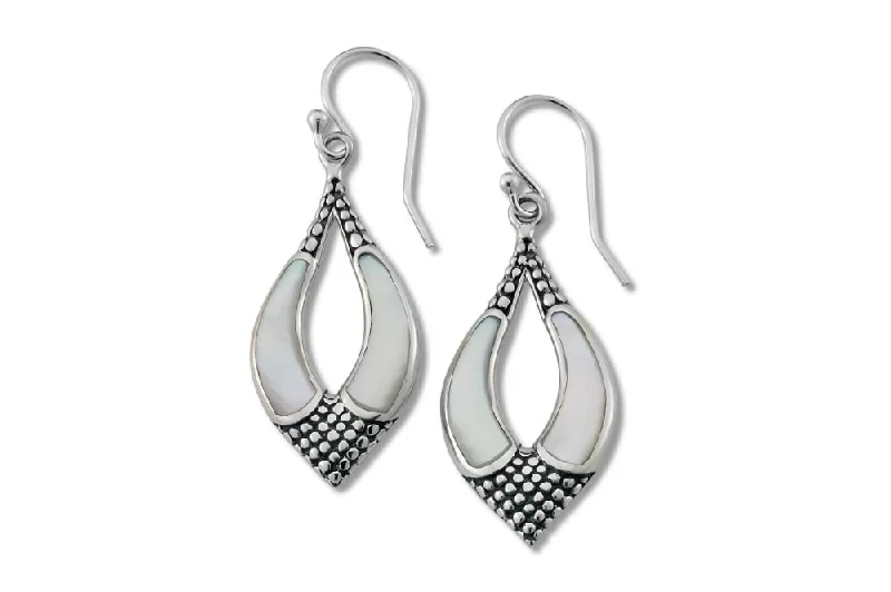 Best hoop earrings with smooth ceramic finishes for a polished, clean style-Malang Earrings- Mother Of Pearl