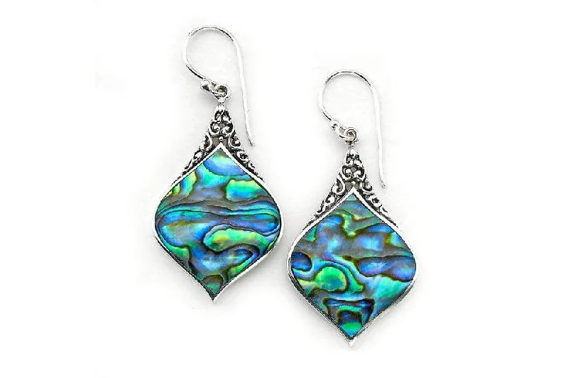 Hoop earrings with satin finishes for a smooth and elegant appearance-Ornate Earrings- Paua