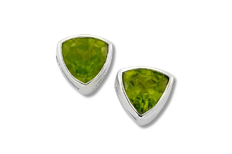 Best hoop earrings with crescent-shaped designs for a bold, moon-inspired style-Pandana Earrings- Peridot