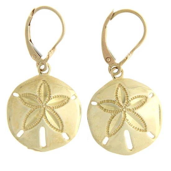 Hoop earrings with faceted crystals for added sparkle and shine-Sanddollar Earrings