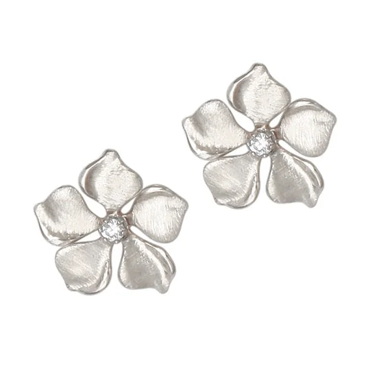 Hoop earrings with luxe velvet finishes for a rich and luxurious touch-Sanibel Periwinkle Earrings, 14 Kt