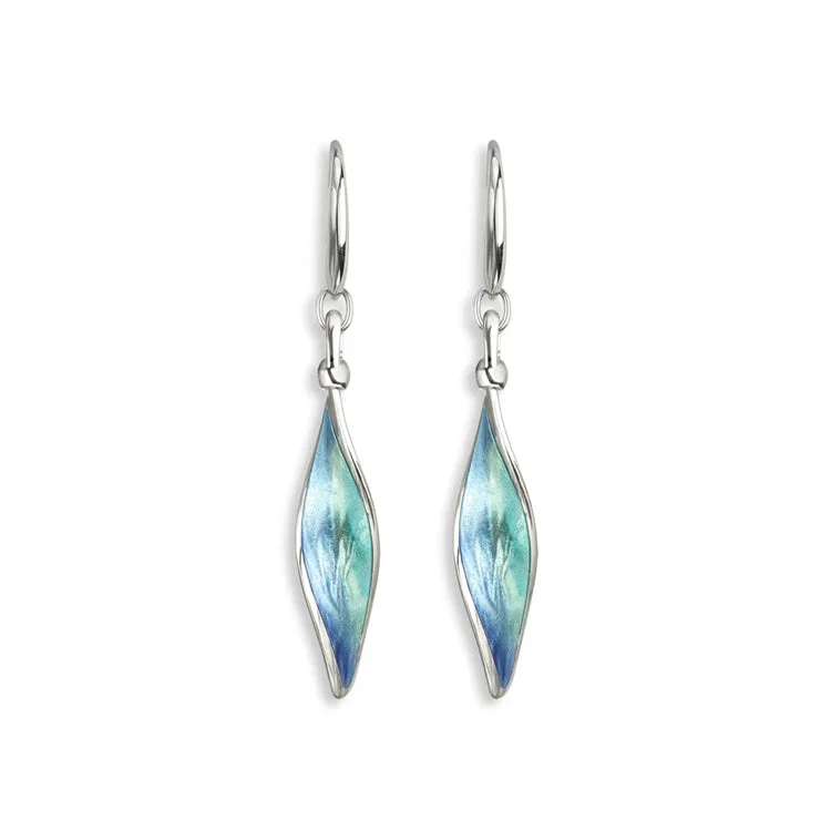 Best hoop earrings with geometric pendants for a modern, chic appeal-Aurora Twist Earrings,Sterling