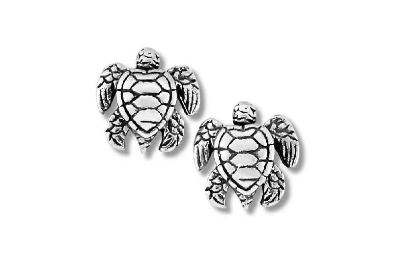 Best hoop earrings with sparkling cubic zirconia for a brilliant, budget-friendly effect-Tangku Turtle Earrings