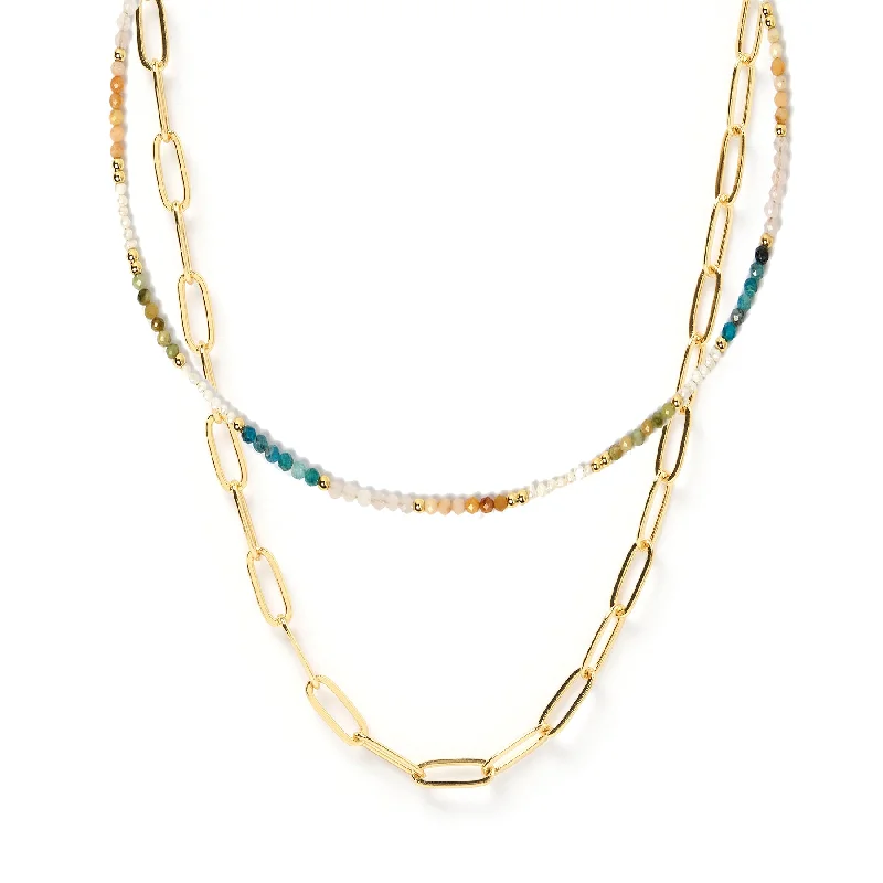 Best hoop earrings with multi-colored gemstones for a vibrant and lively touch-Topanga Stack