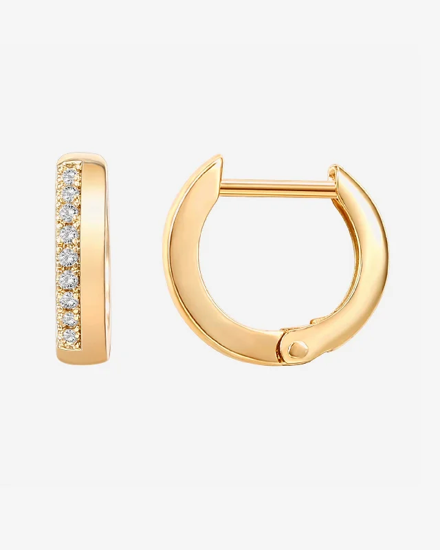 Best hoop earrings with lever-back closures for secure and easy wear-Two-Faced Huggie