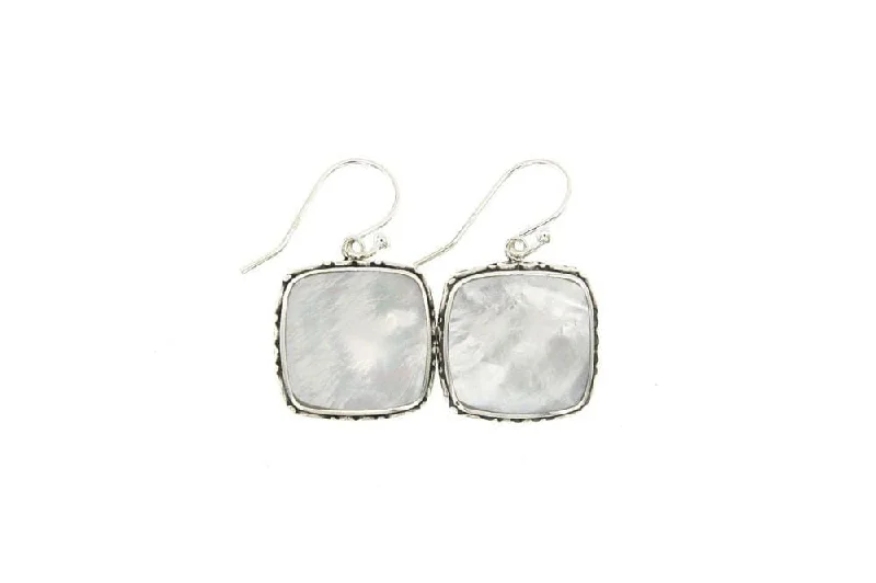 Best hoop earrings with sparkling cubic zirconia for a brilliant, budget-friendly effect-Ventana Earrings- Mother Of Pearl