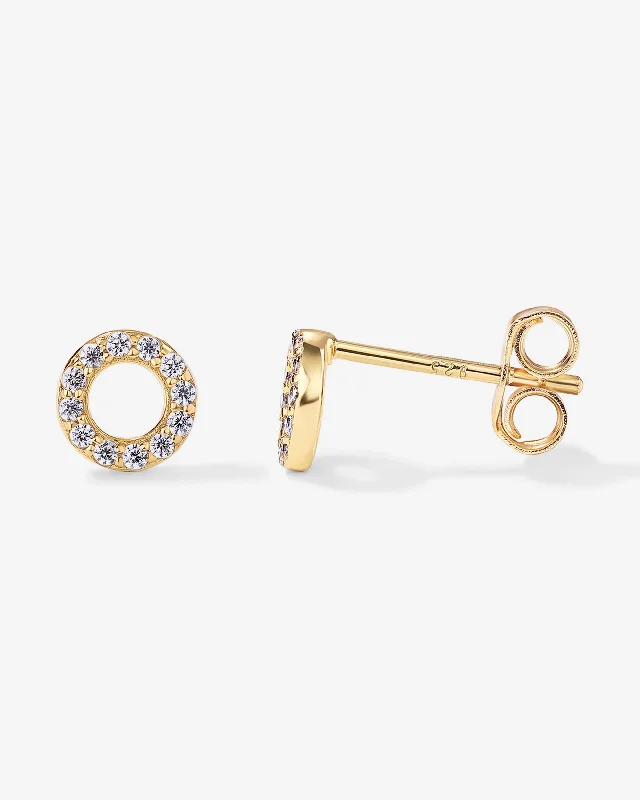 Hoop earrings with a chunky design for a bold and trendy statement-Zuri Studs